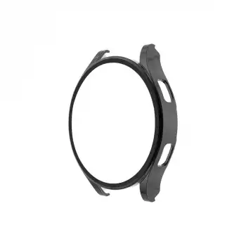 Watch 5 Pro 45mm Wall Camlı Kasa Ekran Koruyucu - Siyah