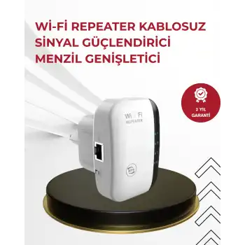 Wireless-N 300 Mbps WiFi Booster – Modem Router AP Sinyal Amplifikatör
