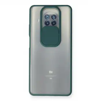 Xiaomi Mi 10t Lite Kılıf Palm Buzlu Kamera Sürgülü Silikon - Yeşil