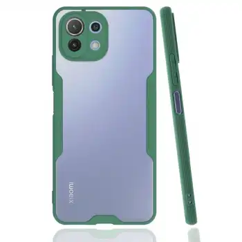 Xiaomi Mi 11 Lite Kılıf Platin Silikon - Yeşil