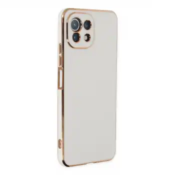 Xiaomi Mi 11 Lite Kılıf Volet Silikon - Beyaz