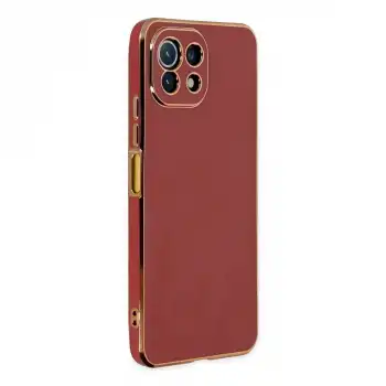 Xiaomi Mi 11 Lite Kılıf Volet Silikon - Kırmızı
