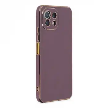Xiaomi Mi 11 Lite Kılıf Volet Silikon - Mor