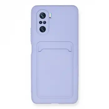 Xiaomi Mi 11i Kılıf Kelvin Kartvizitli Silikon - Lila