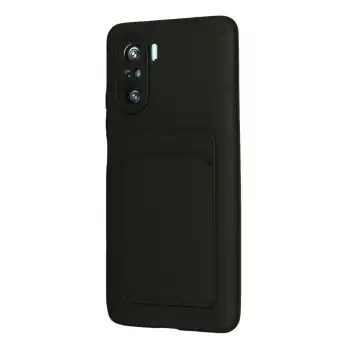 Xiaomi Mi 11i Kılıf Kelvin Kartvizitli Silikon - Siyah