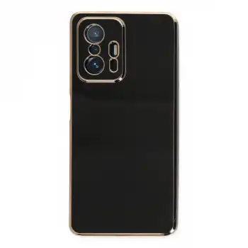 Xiaomi Mi 11t Pro Kılıf Volet Silikon - Siyah