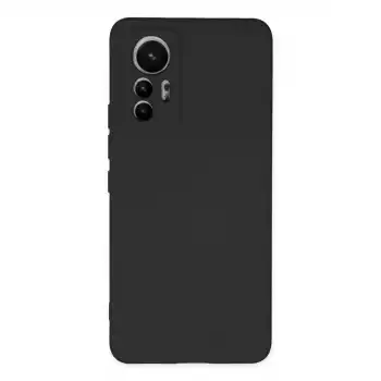 Xiaomi Mi 12 Lite Kılıf Nano İçi Kadife Silikon - Siyah
