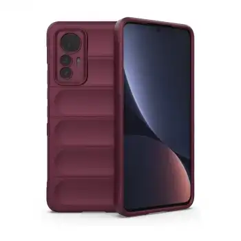 Xiaomi Mi 12 Lite Kılıf Optimum Silikon - Bordo