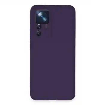 Xiaomi Mi 12t Pro Kılıf Nano İçi Kadife Silikon - Mor