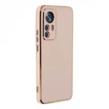 Xiaomi Mi 12t Pro Kılıf Volet Silikon - Pembe