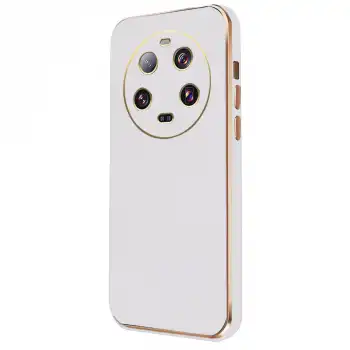 Xiaomi Mi 14 Ultra Kılıf Volet Silikon - Beyaz