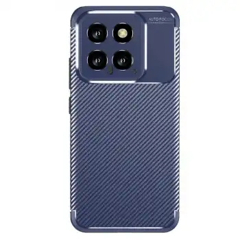 Xiaomi Mi 14t Kılıf Auto Focus Karbon Kapak - Lacivert