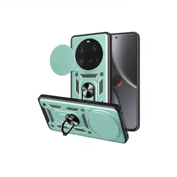 Xiaomi Mi 15 Ultra Kılıf Pars Lens Yüzüklü Silikon - Yeşil