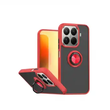 Xiaomi Mi 15t Pro Montreal Yüzüklü Silikon Kapak - Kırmızı