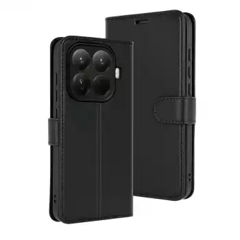 Xiaomi Mi 15t Pro Trend S Plus Kapaklı Kılıf - Siyah