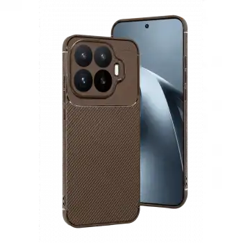 Xiaomi Mi 17t Auto Focus Karbon Kapak - Kahverengi