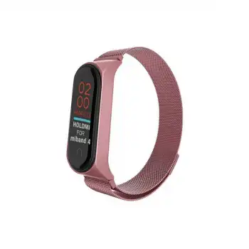 Xiaomi Mi Band 4 Metal Mıknatıslı Kordon (saat Değildir) - Rose