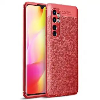 Xiaomi Mi Note 10 Lite Kılıf Auto Focus Kapak - Kırmızı