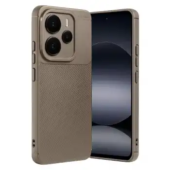 Xiaomi Note 14 5g Auto Focus Karbon Kapak - Kahverengi