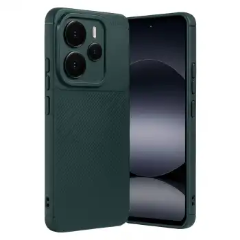 Xiaomi Note 14 5g Auto Focus Karbon Kapak - Koyu Yeşil