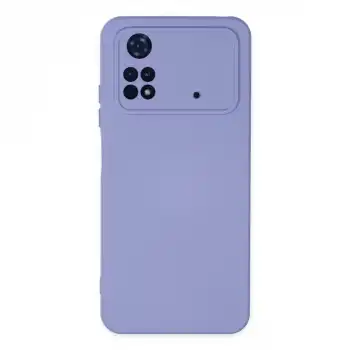 Xiaomi Poco M4 Pro 4g Kılıf Nano İçi Kadife Silikon - Lila