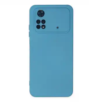 Xiaomi Poco M4 Pro 4g Kılıf Nano İçi Kadife Silikon - Mavi