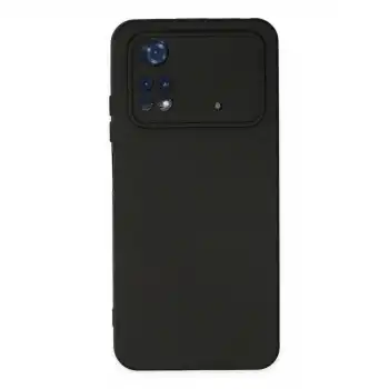 Xiaomi Poco M4 Pro 4g Kılıf Nano İçi Kadife Silikon - Siyah