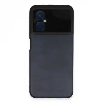 Xiaomi Poco M5 Kılıf Loop Deri Silikon - Lacivert