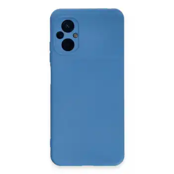 Xiaomi Poco M5 Kılıf Nano İçi Kadife Silikon - Mavi