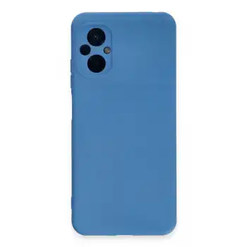Xiaomi Poco M5 Kılıf Nano İçi Kadife Silikon - Mavi
