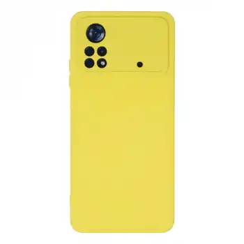 Xiaomi Poco X4 Pro 5g Kılıf Nano İçi Kadife Silikon - Sarı
