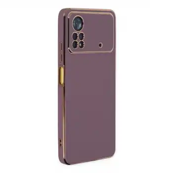 Xiaomi Poco X4 Pro 5g Kılıf Volet Silikon - Mor