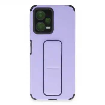Xiaomi Poco X5 5g Kılıf Mega Standlı Silikon - Lila
