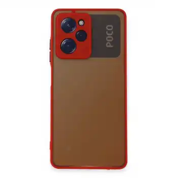 Xiaomi Poco X5 Pro 5g Kılıf Montreal Silikon Kapak - Kırmızı