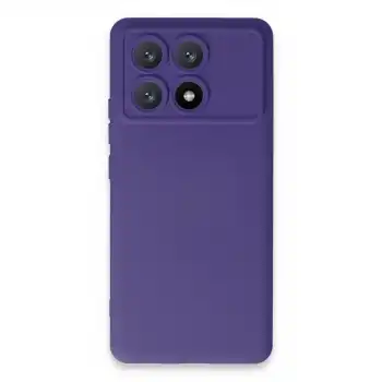 Xiaomi Poco X6 Pro Kılıf Nano İçi Kadife Silikon - Mor