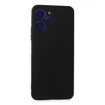 Xiaomi Redmi 12 Kılıf Nano İçi Kadife Silikon - Siyah