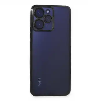 Xiaomi Redmi 12 Kılıf Razer Lensli Silikon - Siyah