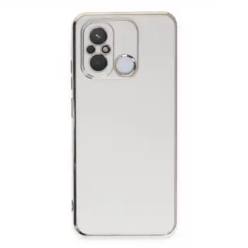 Xiaomi Redmi 12c Kılıf Volet Silikon - Beyaz