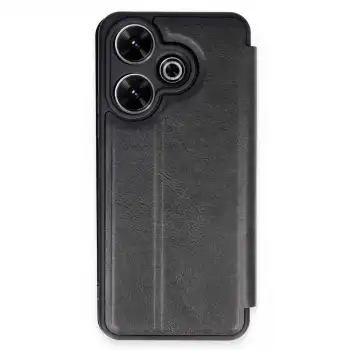 Xiaomi Redmi 13 4g Kılıf Flip Cover - Siyah