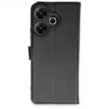 Xiaomi Redmi 13 4g Kılıf Trend S Plus Kapaklı Kılıf - Siyah