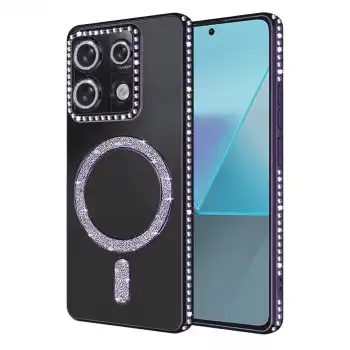 Xiaomi Redmi 13c Joke Simli Magneticsafe Kılıf - Derin Mor