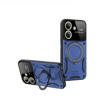 Xiaomi Redmi 13c Kılıf Joy Lens Standlı Kapak - Lacivert