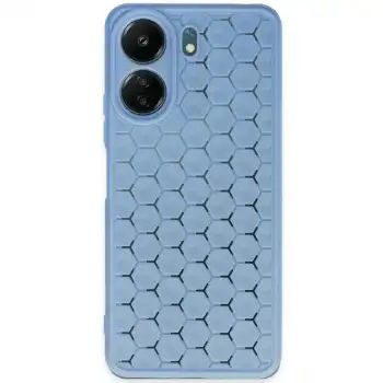 Xiaomi Redmi 13c Kılıf Petek Silikon Kapak - Mavi