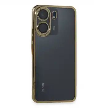 Xiaomi Redmi 13c Kılıf Razer Lensli Silikon - Gold