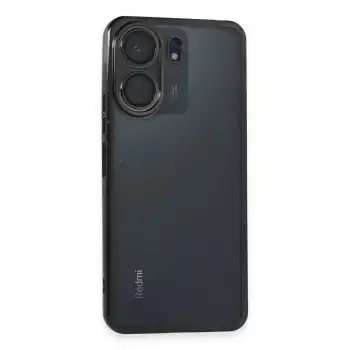 Xiaomi Redmi 13c Kılıf Razer Lensli Silikon - Siyah