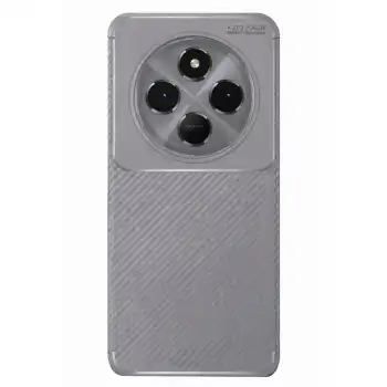 Xiaomi Redmi 14c Kılıf Auto Focus Karbon Kapak - Gri