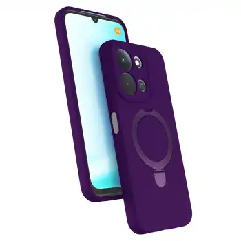 Xiaomi Redmi 15c 4g Regal Magsafe Standlı Kapak - Derin Mor