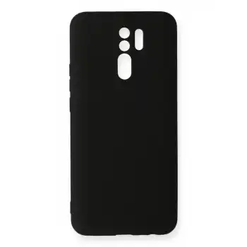 Xiaomi Redmi 9 Kılıf Nano İçi Kadife Silikon - Siyah
