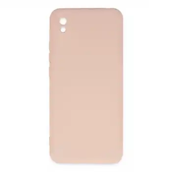 Xiaomi Redmi 9a Kılıf Nano İçi Kadife Silikon - Pudra