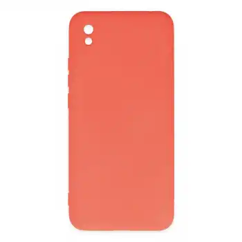 Xiaomi Redmi 9a Kılıf Nano İçi Kadife Silikon - Turuncu